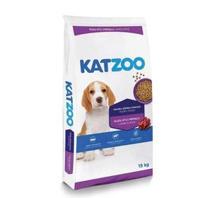 Katzoo Kuzu Etli ve Pirinçli 15 kg Yavru Köpek Maması