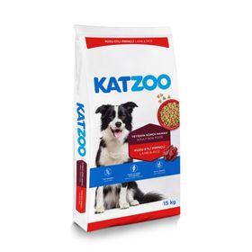 Katzoo Kuzu Etli ve Pirinçli 15 kg Yetişkin Köpek Maması