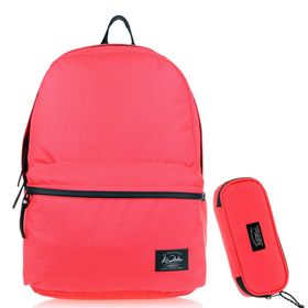 Kaukko Basic Mercan Sırt Çantası ve Kalem Çantası