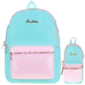 Kaukko Bright Mint Kapitone Okul Çantası