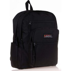 Kaukko Full Pocket Siyah Okul Çantası