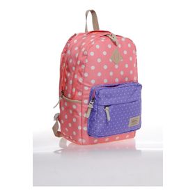 Kaukko K1024 Dots Sırt Çantası Yavruağzı