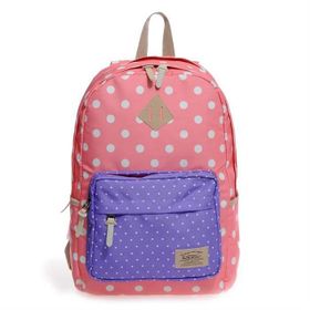Kaukko K1024 Dots Sırt Çantası Yavruağzı