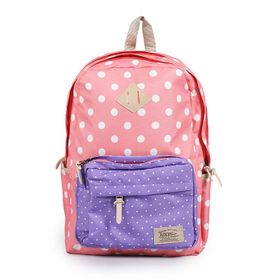 Kaukko K1024 Dots Sırt Çantası Yavruağzı