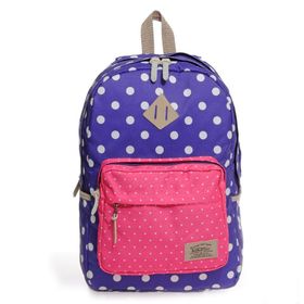 Kaukko K1025 Dots Sırt Çantası Mor