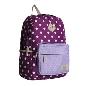 Kaukko K1025 Dots Sırt Çantası Mor