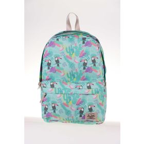 Kaukko K1325 Renkli Kız Nature Parrot Kadın Sırt Çantası