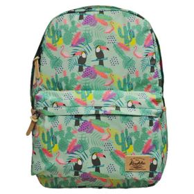 Kaukko K1325 Renkli Kız Nature Parrot Kadın Sırt Çantası