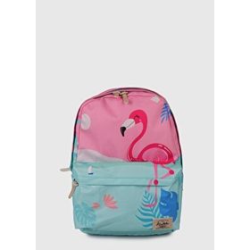 Kaukko K1396 Renkli Kız Layer Happy Lamingo Sırt Çantası