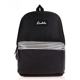 Kaukko K1420 Basic Colors Siyah Stripe Sırt Çantası