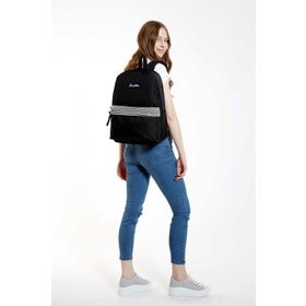 Kaukko K1420 Basic Colors Siyah Stripe Sırt Çantası