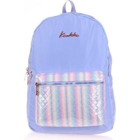 Kaukko K1518 Bright Kapitone Floral Mavi Sırt Çantası