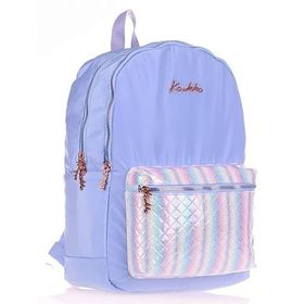 Kaukko K1518 Bright Kapitone Floral Mavi Sırt Çantası