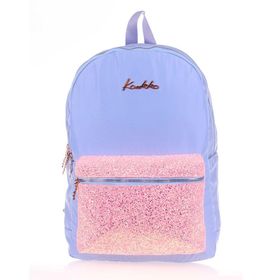 Kaukko K1521 Bright Taşlı Floral Mavi Sırt Çantası