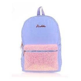Kaukko K1521 Bright Taşlı Floral Mavi Sırt Çantası
