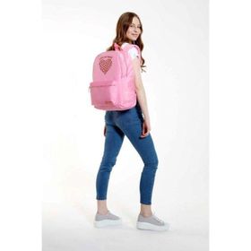 Kaukko K1548 Pembe Print Kız Çocuk Sırt Çantası