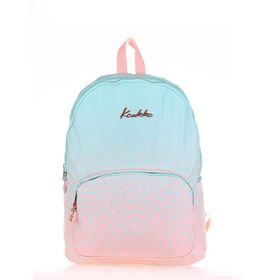 Kaukko K1556 Turkuaz Pembe Rainbow İlkokul Sırt Çantası