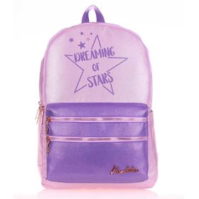 Kaukko K1568 Duble Lila Sparkle Sırt Çantası