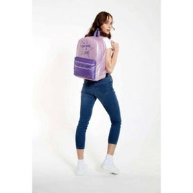 Kaukko K1568 Duble Lila Sparkle Sırt Çantası
