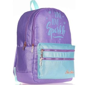 Kaukko K1571 Sparkle Duble Koyu Lila Sırt Çantası