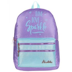 Kaukko K1571 Sparkle Duble Koyu Lila Sırt Çantası