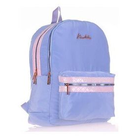 Kaukko K1586 Magic Gloss Floral Mavi Sırt Çantası