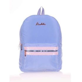 Kaukko K1586 Magic Gloss Floral Mavi Sırt Çantası
