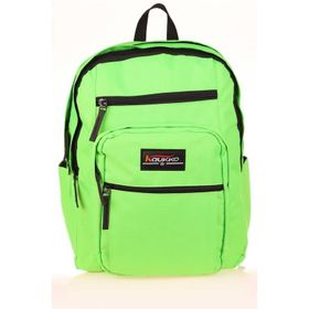 Kaukko K1612 Fosforlu Yeşil Full Pocket Okul Sırt Çantası