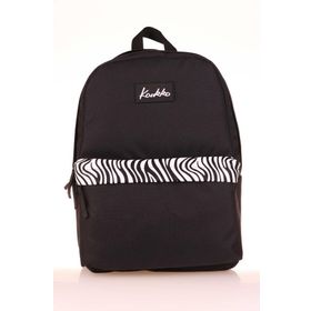 Kaukko K1626 Siyah Zebra Basic Colors Okul Sırt Çantası