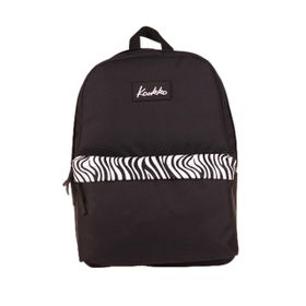 Kaukko K1626 Siyah Zebra Basic Colors Okul Sırt Çantası