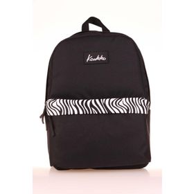 Kaukko K1626 Siyah Zebra Basic Colors Okul Sırt Çantası