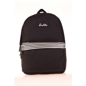 Kaukko K1627 Siyah Stripe Basic Colors Okul Sırt Çantası