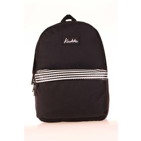 Kaukko K1627 Siyah Stripe Basic Colors Okul Sırt Çantası