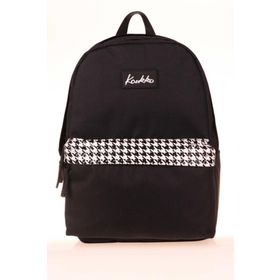 Kaukko K1628 Siyah Patern Basic Colors Okul Sırt Çantası