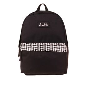 Kaukko K1628 Siyah Patern Basic Colors Okul Sırt Çantası