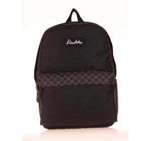 Kaukko K1629 Siyah Check Basic Colors Okul Sırt Çantası