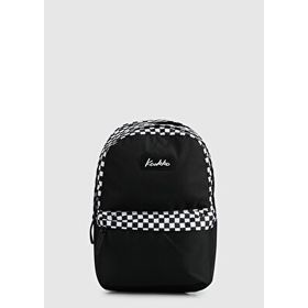 Kaukko K1629 Siyah Check Basic Colors Okul Sırt Çantası