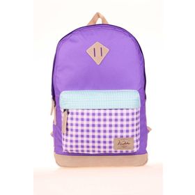 Kaukko K1646 Plaid Lila Wichlight Sırt Çantası