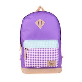 Kaukko K1646 Plaid Lila Wichlight Sırt Çantası