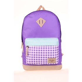 Kaukko K1646 Plaid Lila Wichlight Sırt Çantası