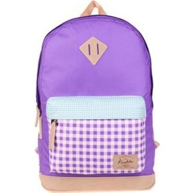 Kaukko K1646 Plaid Lila Wichlight Sırt Çantası