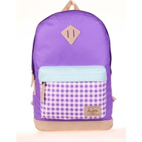 Kaukko K1646 Plaid Lila Wichlight Sırt Çantası