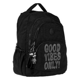 Kaukko K1677 Black Crazy Okul Sırt Çantası