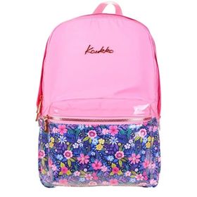 Kaukko K1732 Pink Soft Floral Sırt Çantası