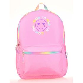 Kaukko K1744 Pembe Smile Sırt Çantası