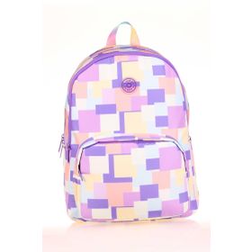 Kaukko K1753 Square Puple Rainbow Sırt Çantası