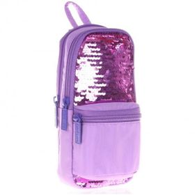 Kaukko K2207 Magical Junior Bag Pullu Lila Kalem Çantası