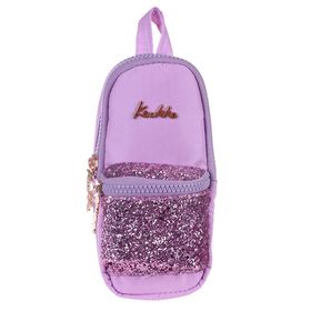 Kaukko K2289 Bright Junior Taşlı Lila Kalem Çantası