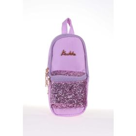 Kaukko K2289 Bright Junior Taşlı Lila Kalem Çantası