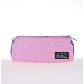 Kaukko K2318 Wichlight 3 Bölmeli Pink Flowers Kalem Çantası
